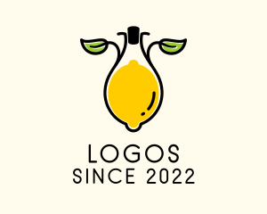 Durian - Lemon Fruit Bottle logo design