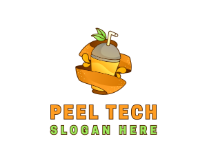 Peel - Juicy Orange Peel logo design