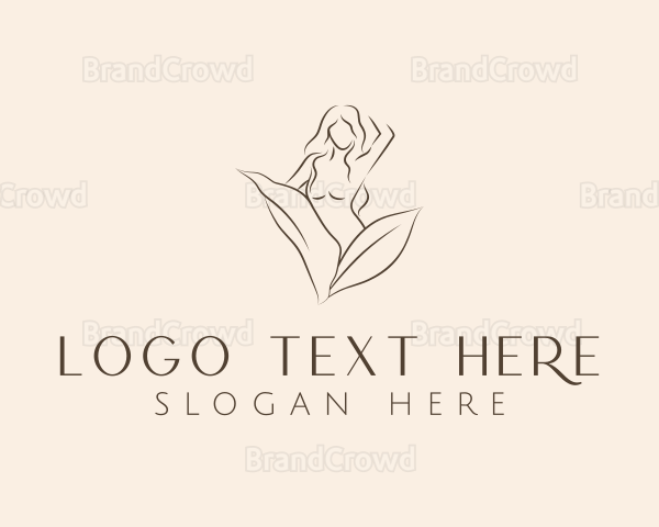 Eco Leaves Woman Logo