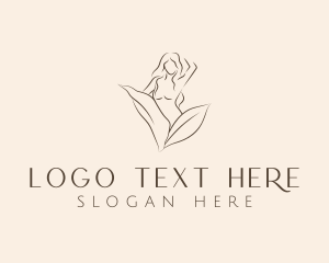Girl - Eco Leaves Woman logo design