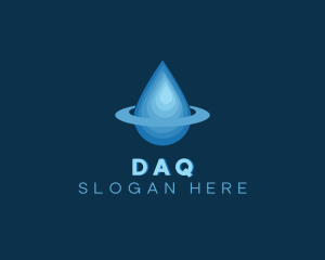 Orbit Water Droplet Logo