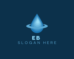 Oil - Orbit Water Droplet logo design