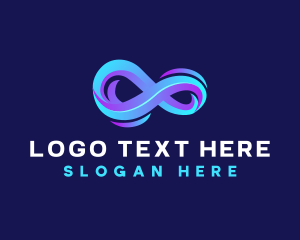 Software - Futuristic Infinity Loop logo design