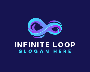 Loop - Futuristic Infinity Loop logo design
