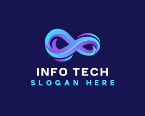 Information - Futuristic Infinity Loop logo design