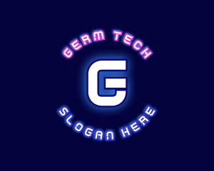 Neon Tech Cyberspace logo design