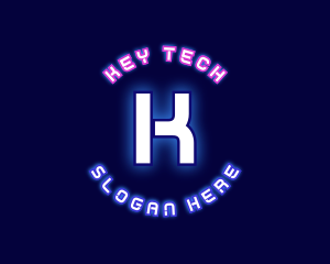 Neon Tech Cyberspace logo design