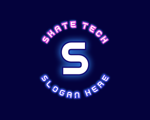 Neon Tech Cyberspace logo design