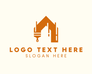 Property - House Renovation Paint logo design