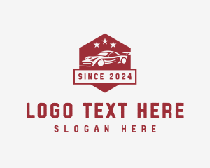 Sports Car Racing Vehicle Logo