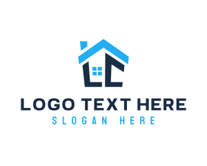 Builders - House Realty Letter L & C logo design
