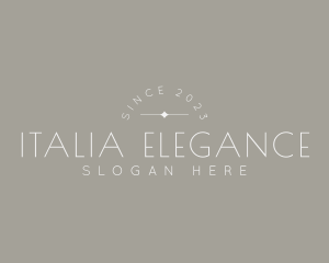 Elegant Thin Business logo design