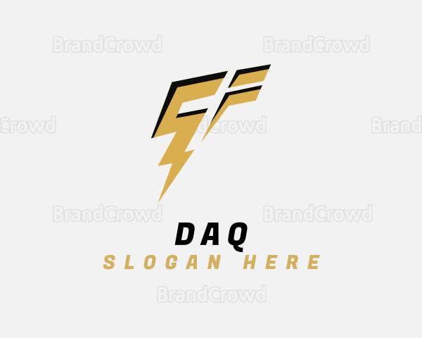 Fast Lightning Letter T Logo