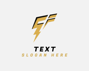 Fast Lightning Letter T logo design