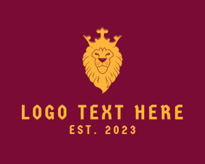 Sophisticated - Gold Royal Lion logo design