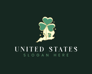 Shamrock Clover United Kingdom  logo design