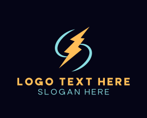 Electricity - Energy Lightning Bolt logo design