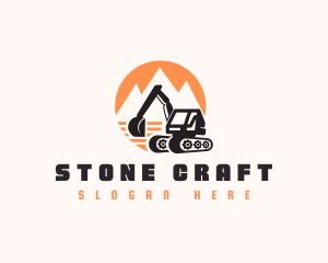 Quarry - Quarry Excavation Machinery logo design