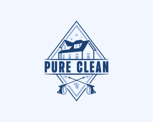 Clean Sanitation Pressure Washer logo design