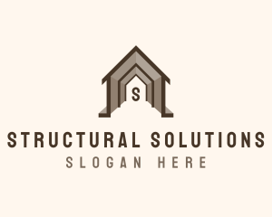 House Architectural Structure logo design