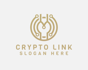 Altcoin - Crypto Digital Bitcoin Letter M logo design