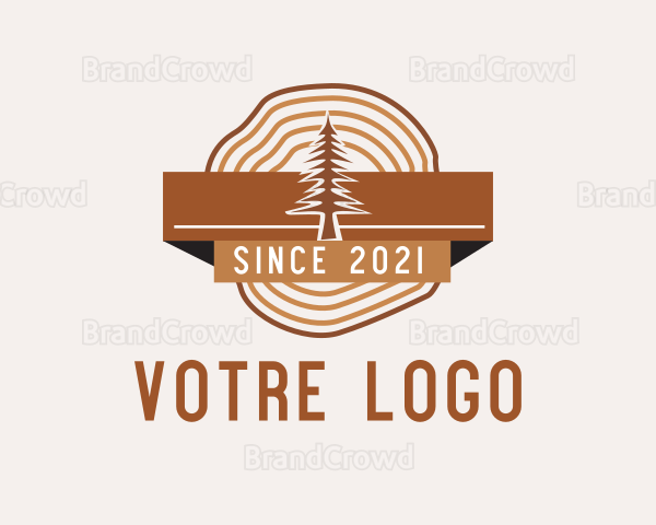 Pine Forest Badge Logo