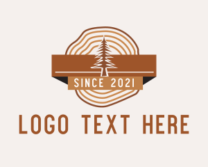 Eco Friendly - Pine Forest Badge logo design