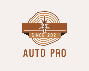 Forest - Pine Forest Badge logo design