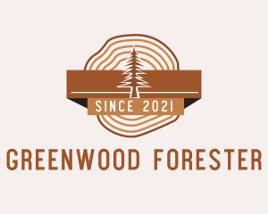 Pine Forest Badge  logo design