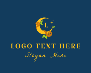 Leaf - Magical Moon Vines logo design