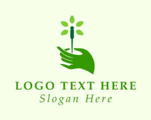 Green - Hand Acupuncture Therapy logo design