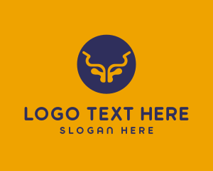 Bullfighting - Animal Horns Bull logo design