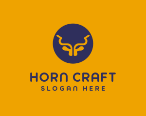 Horns - Animal Horns Bull logo design
