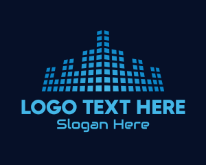 Town - Tech Town Data logo design