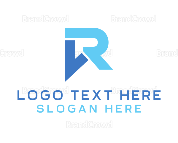Modern Letter VR Company Logo