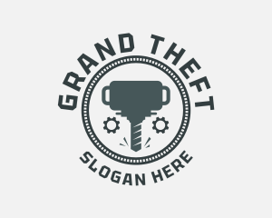 Industrial Drill Machine Logo