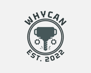 Cnc - Industrial Drill Machine logo design