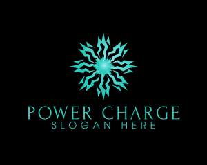 Lightning Sun Power logo design