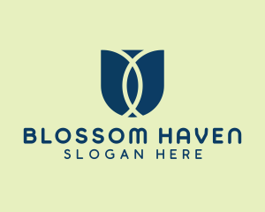 Flower - Tulip Flower Garden logo design