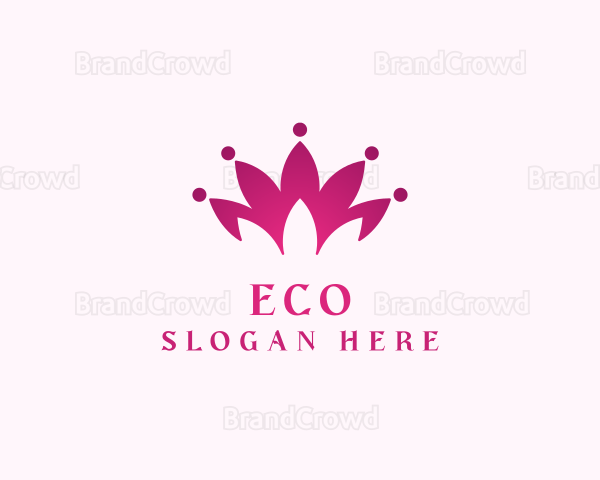 Flower Lotus Crown Logo
