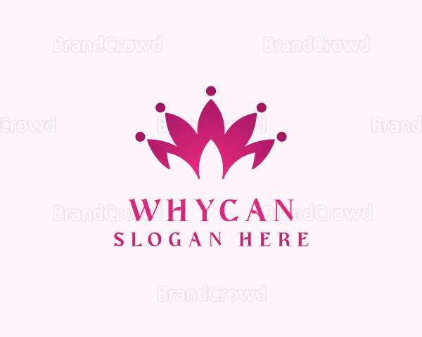 Flower Lotus Crown Logo