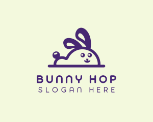 Cute Bunny Rabbit logo design
