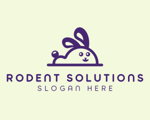 Cute Bunny Rabbit logo design