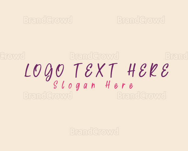 Playful Script Boutique Logo