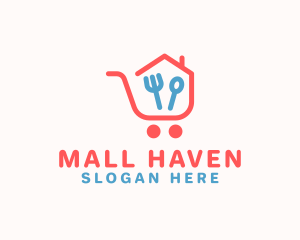 Kitchen Shopping Cart logo design