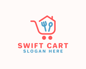 Kitchen Shopping Cart logo design