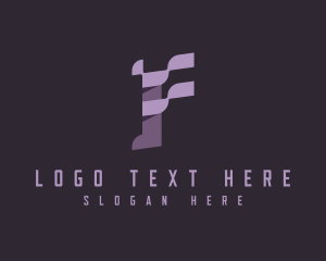 Abstract - Technology Media Letter F logo design