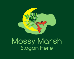 Moon Eco Fishery  logo design