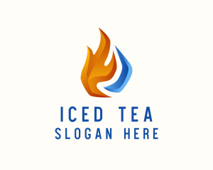 Industrial Thermal Fire Ice logo design