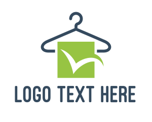 Verified - Green Checkmark Hanger logo design